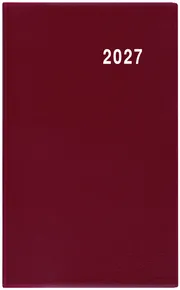 Wöchentlicher Terminkalender - Gustav - PVC - Bordeaux